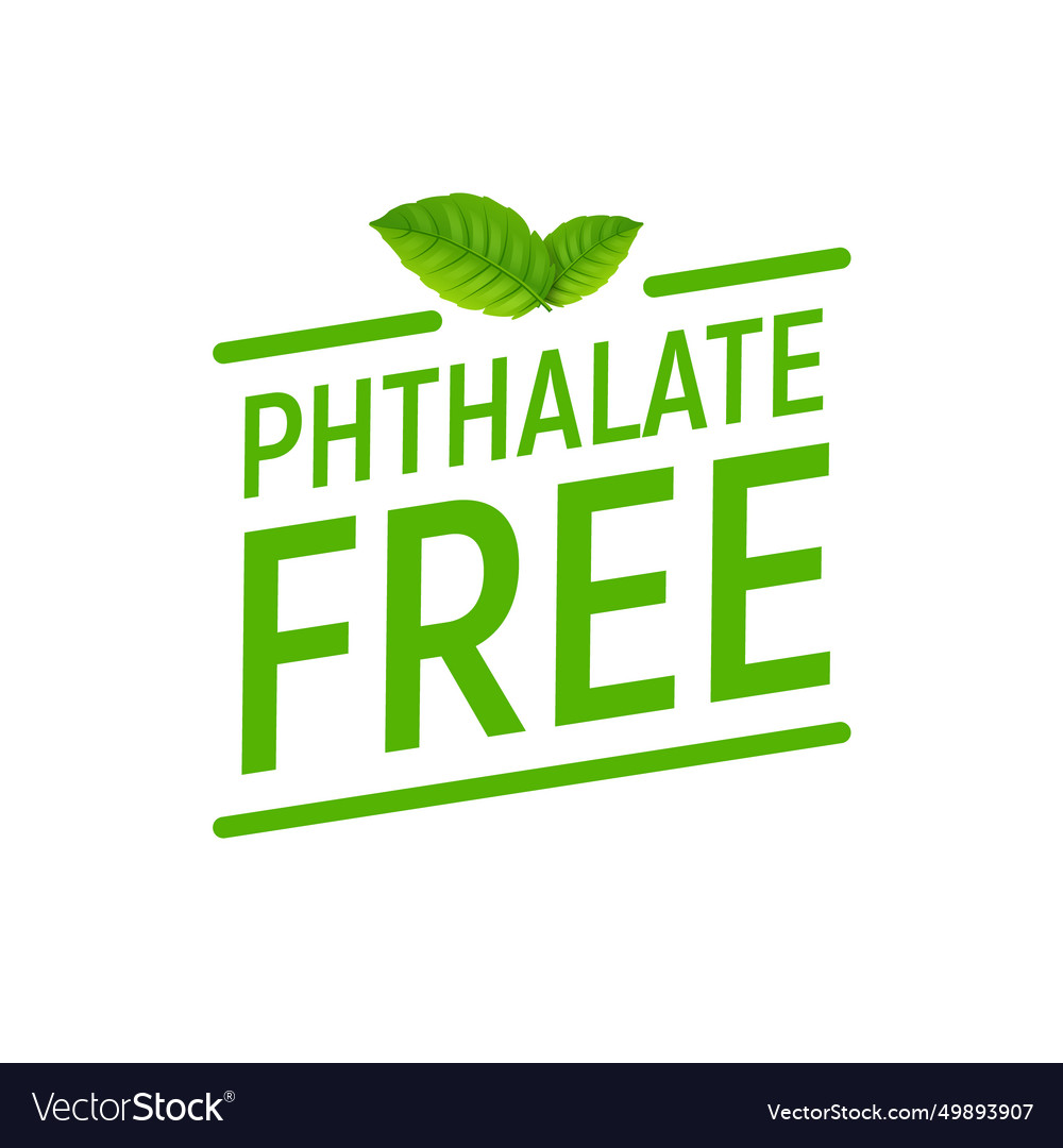 Phthalate Free Eco Friendly Product Label Vector Image