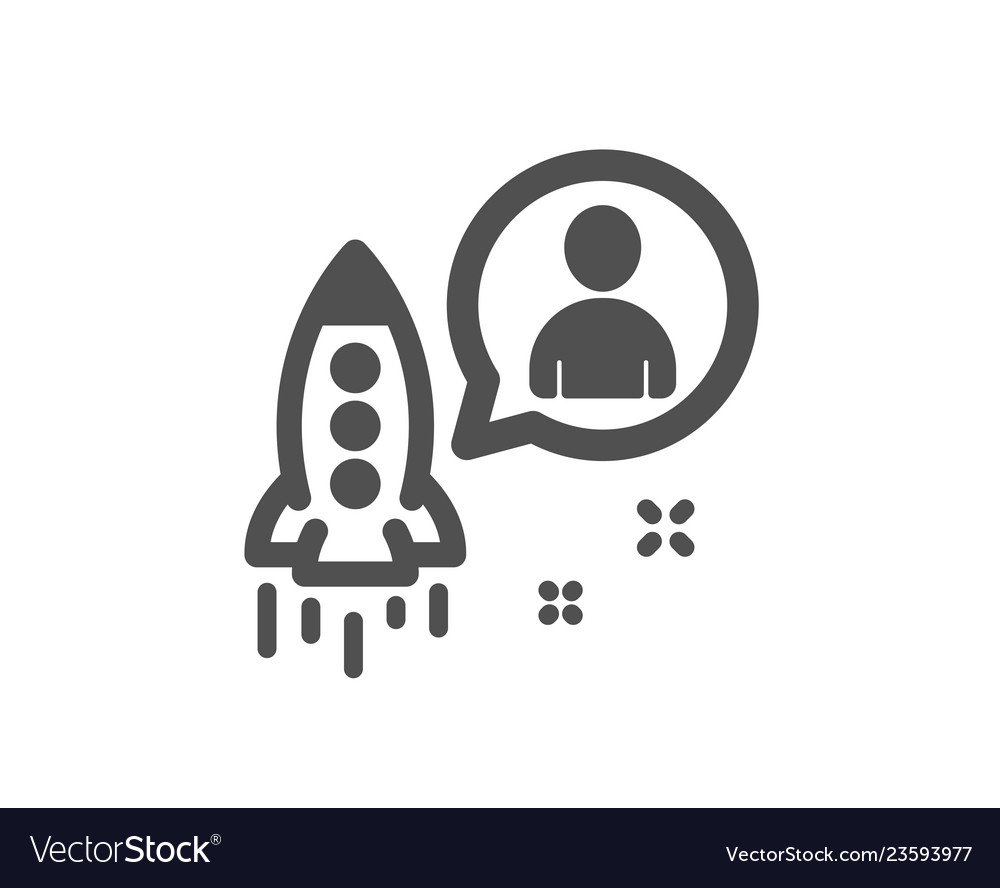 Startup Icon Business Management Sign Royalty Free Vector