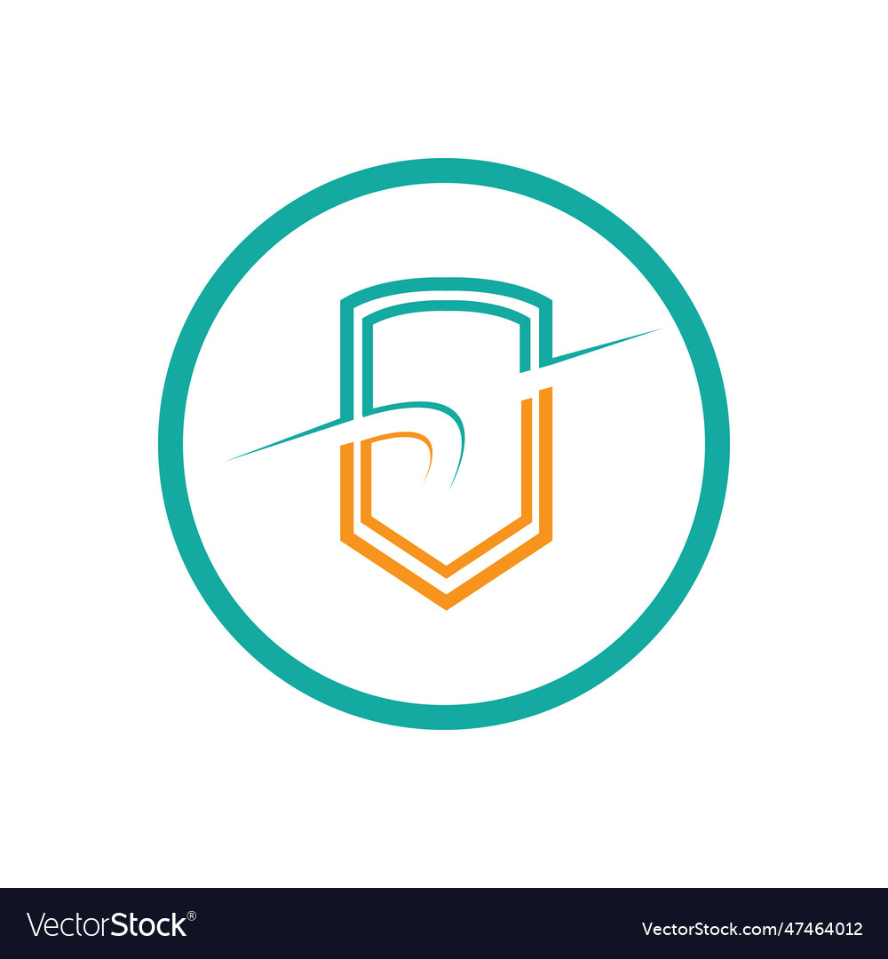 Shield Logo Template Ready To Use Protect Icon In Vector Image