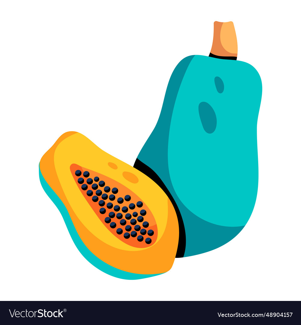 Papaya Royalty Free Vector Image VectorStock