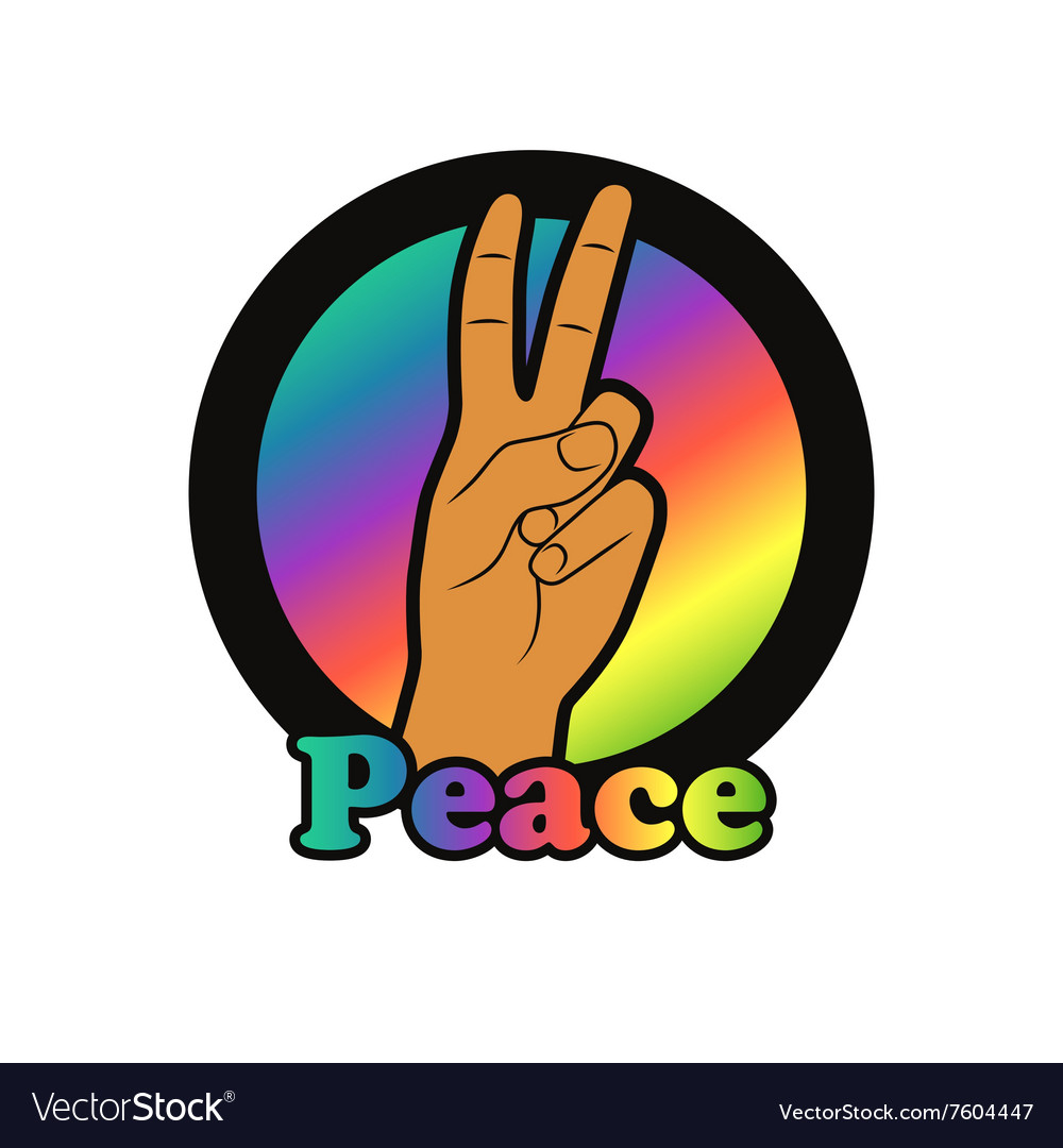 Peace Hand Gesture Of Peace Royalty Free Vector Image