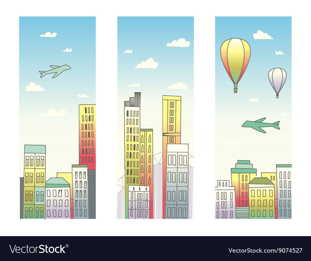 Cityscape Royalty Free Vector Image VectorStock