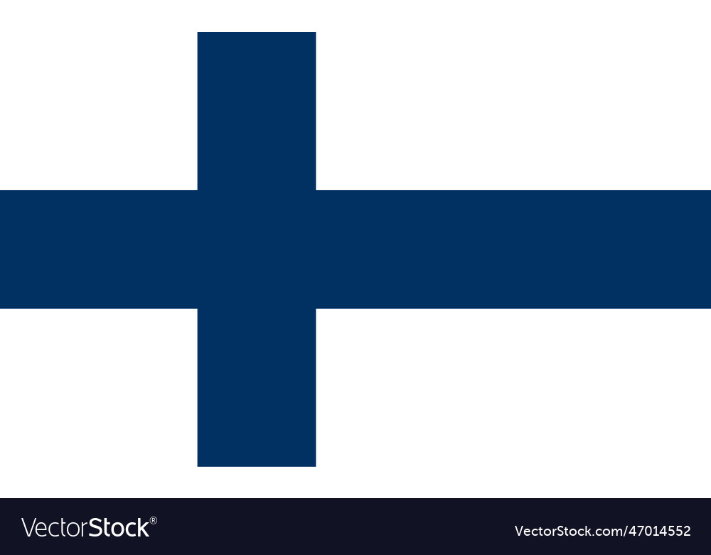 National Finland Flag Independence Day Of Finland Vector Image