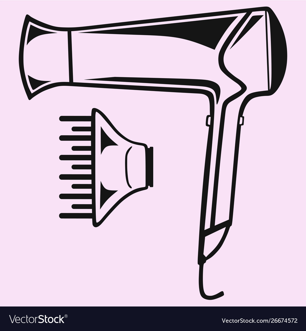 Hair Dryer Royalty Free Vector Image VectorStock