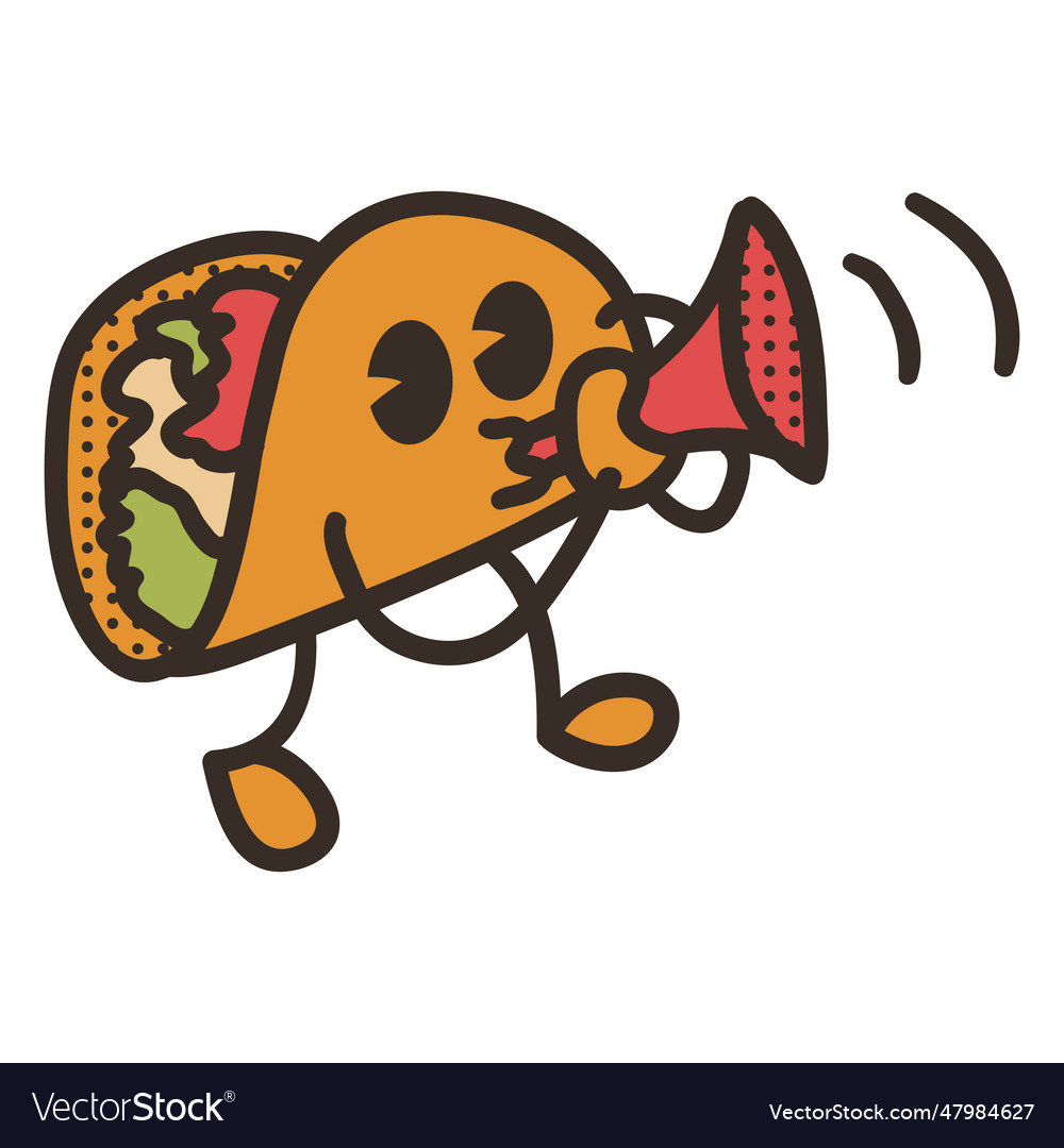 Cinco De Mayo Taco Character Royalty Free Vector Image