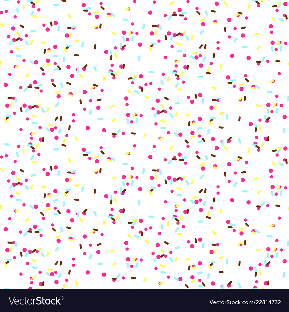 Celebration Confetti Seamless Pattern Royalty Free Vector