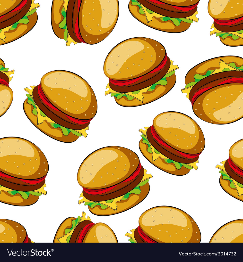 Hamburger Royalty Free Vector Image Vectorstock