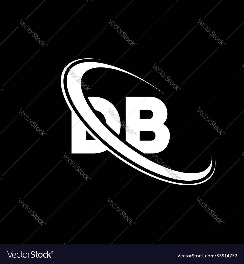 Db Logo D B Design White Letter Dbd Royalty Free Vector