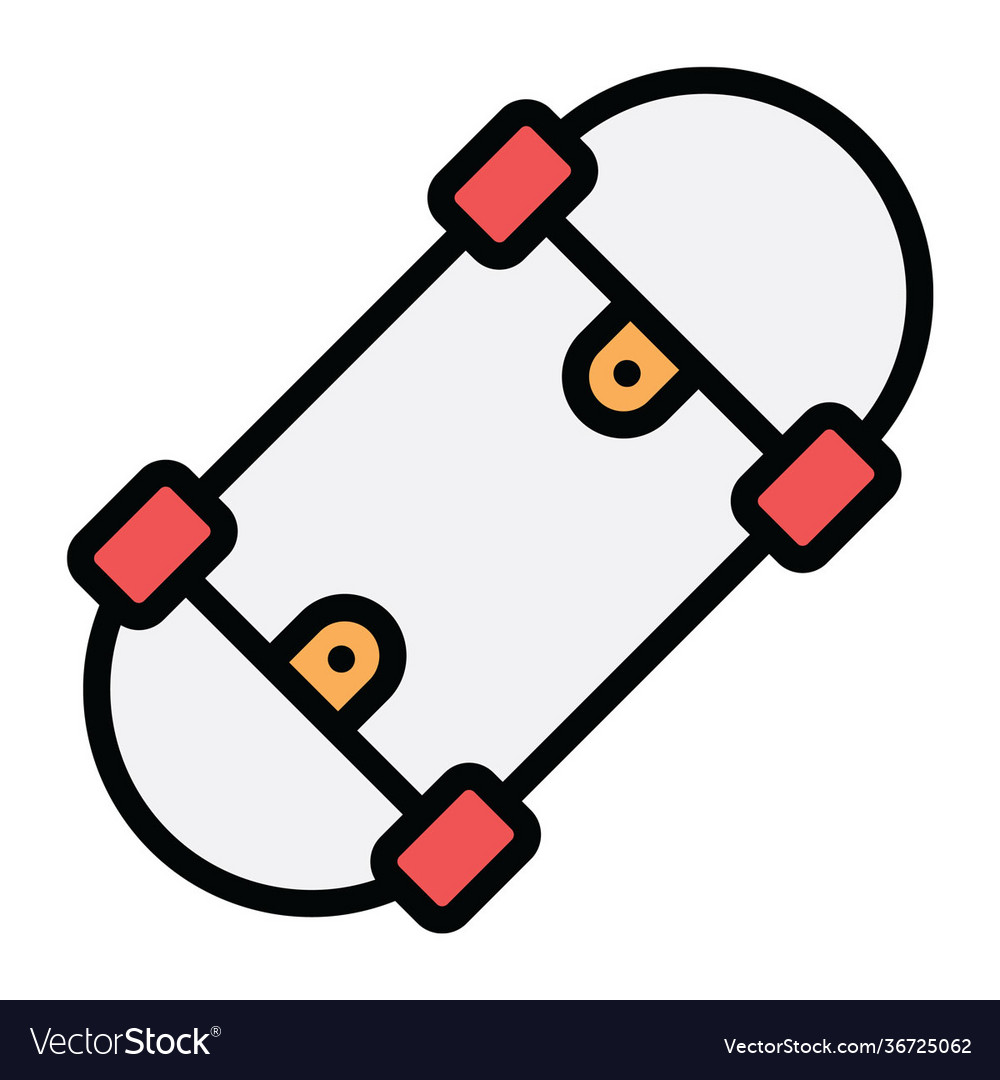 Skateboard Royalty Free Vector Image Vectorstock