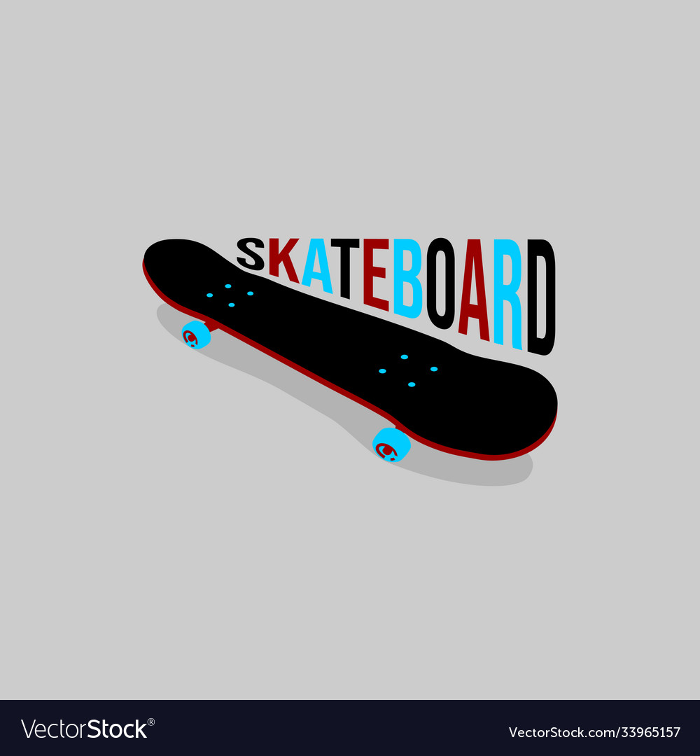 Skateboard Royalty Free Vector Image Vectorstock