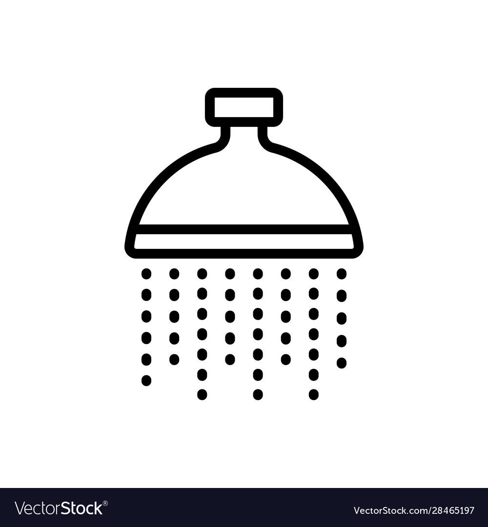 Shower Royalty Free Vector Image Vectorstock