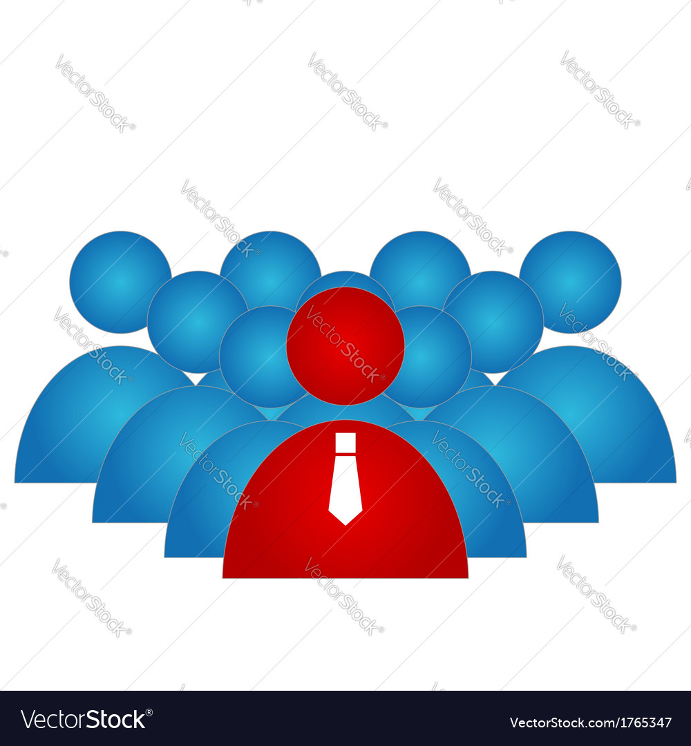 Leader Of Group Royalty Free Vector Image VectorStock