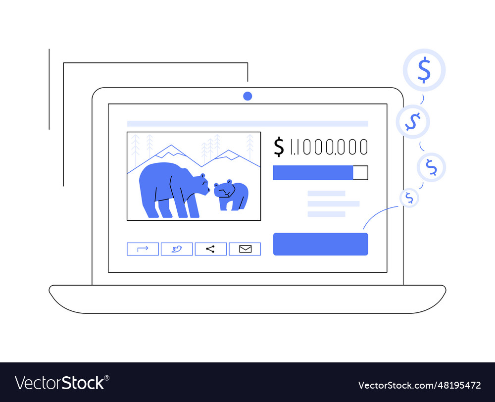 Crowdsourcing Abstract Concept Royalty Free Vector Image