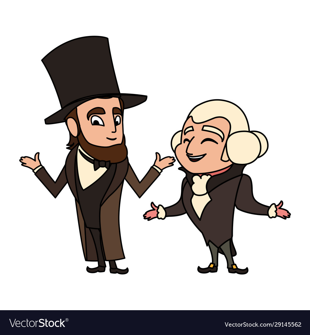 Cartoon Presidents George Washington Royalty Free Vector