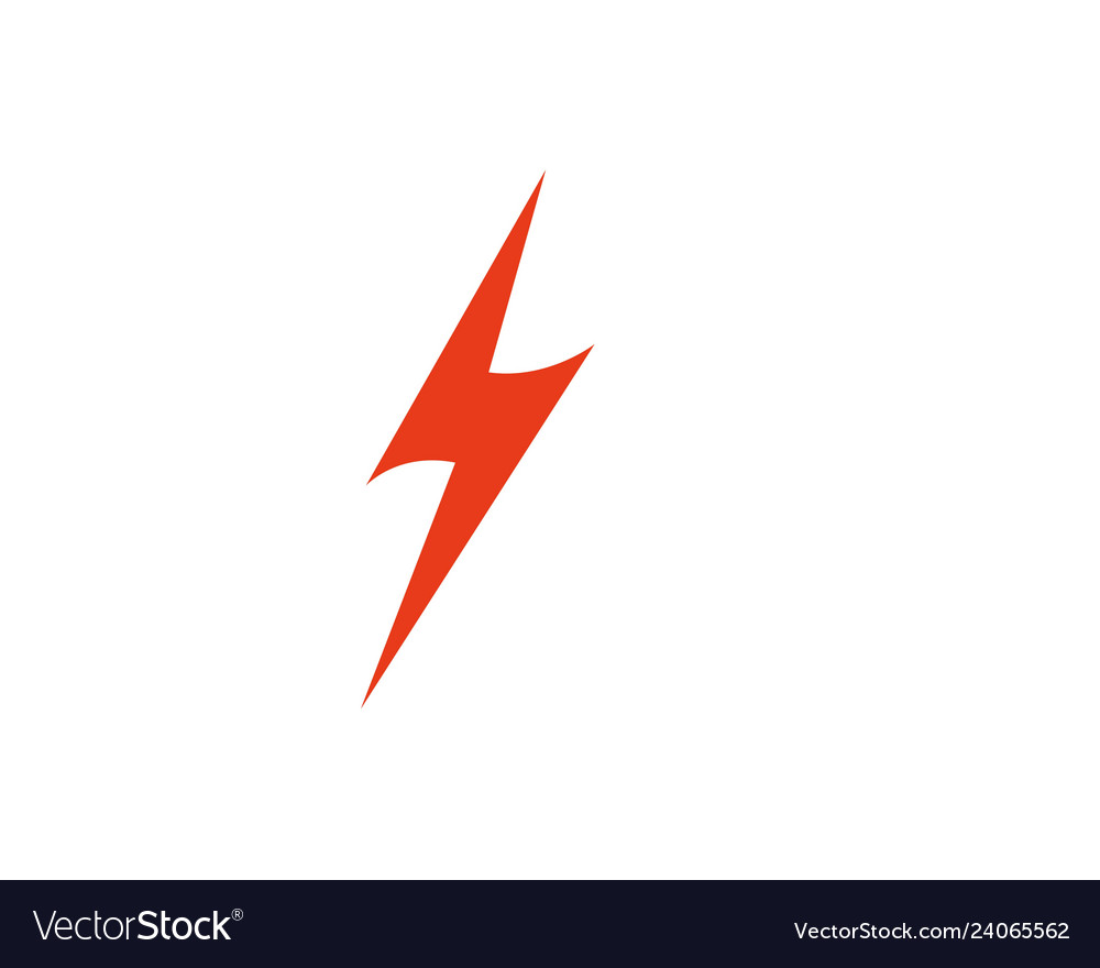 Flash Thunderbolt Logo Template Royalty Free Vector Image