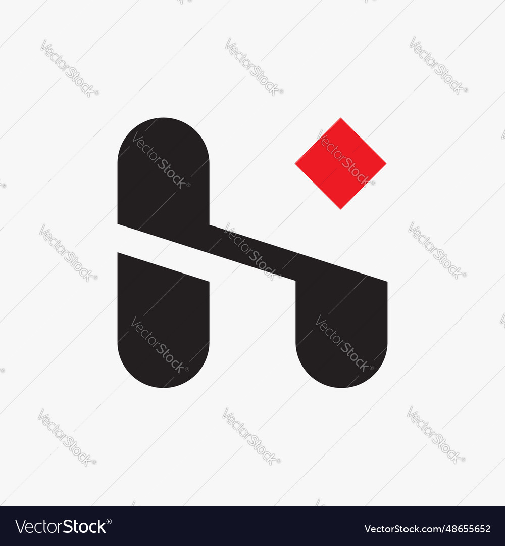 Modern Letter H Logo Royalty Free Vector Image