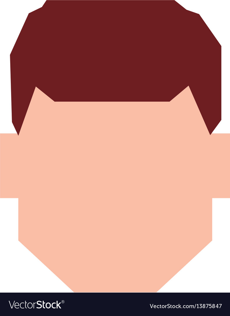 Man Faceless Profile Royalty Free Vector Image