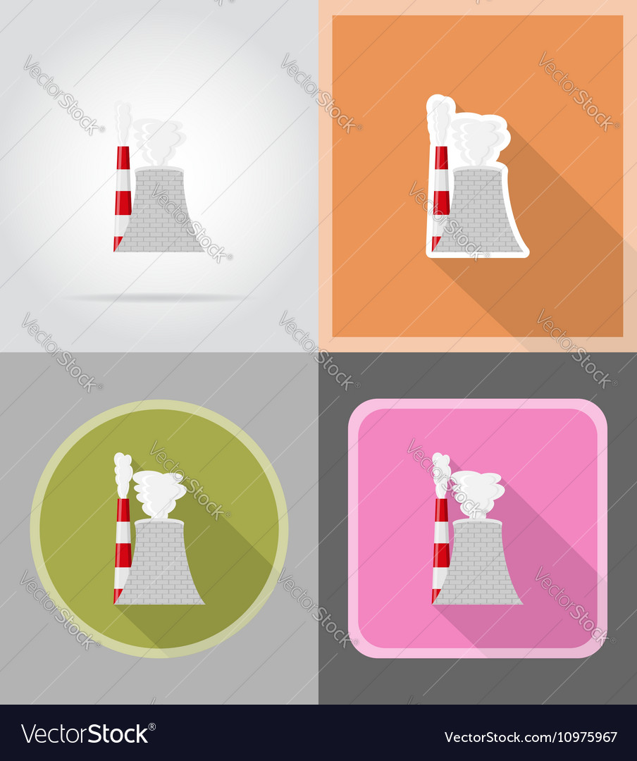 Power And Energy Flat Icons 11 Royalty Free Vector Image