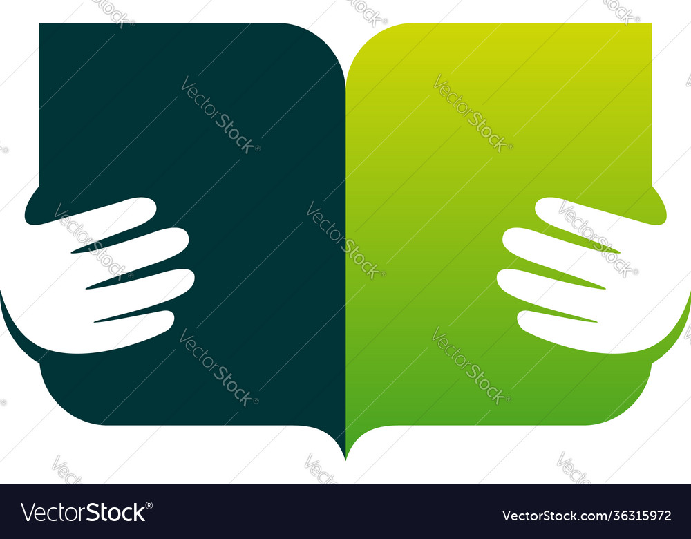 Reading Book Logo Designs Concept Education Vector Image