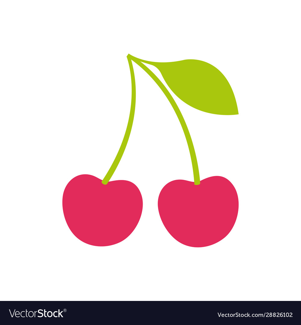 Cherries Pop Art Style Icon Royalty Free Vector Image