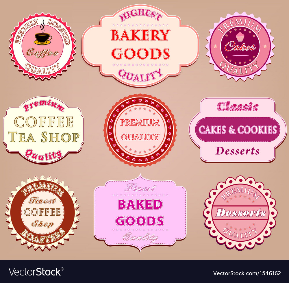 Set Of Coffee Label Design Royalty Free Vector Image