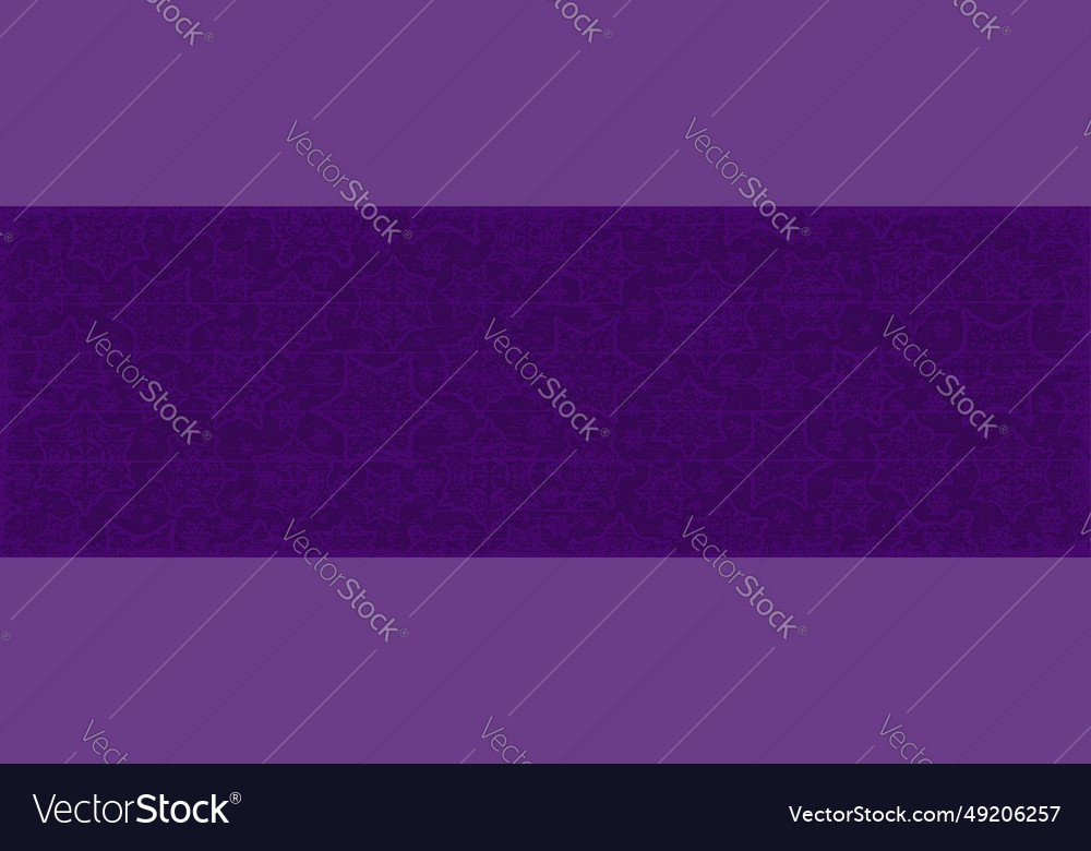 Purple Christmas Banner With Snowflakes Royalty Free Vector