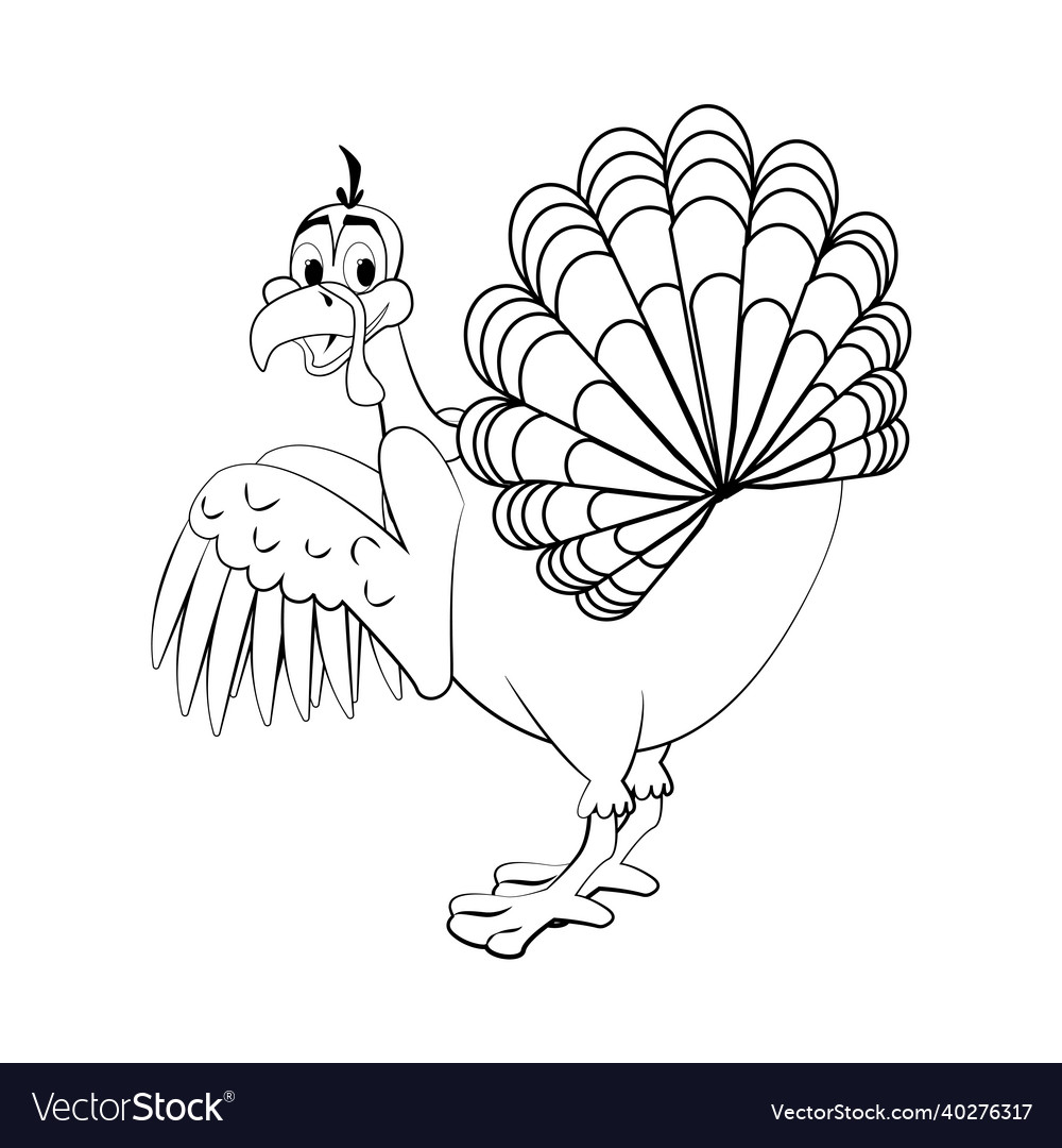 Happy Thanksgiving Day Funny Turkey Royalty Free Vector