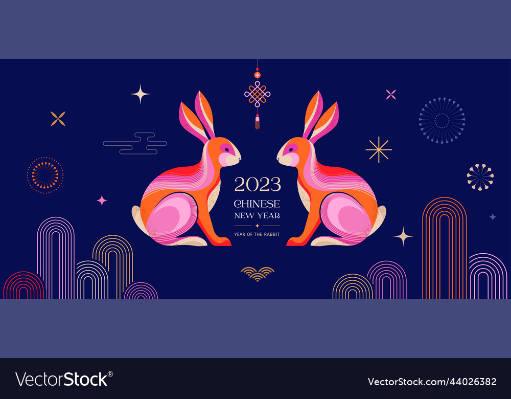 Chinese New Year Of The Rabbit Royalty Free Vector