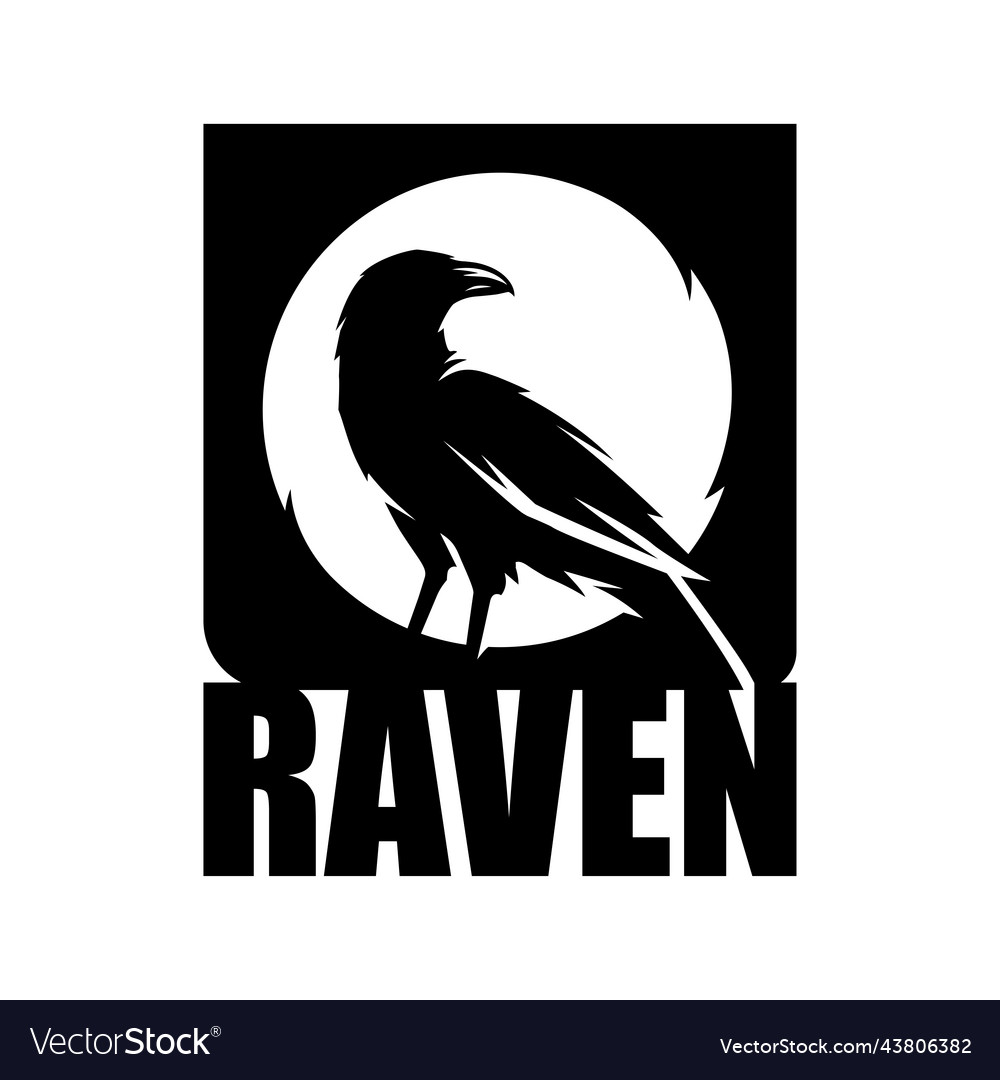 Raven Logo Icon Royalty Free Vector Image Vectorstock