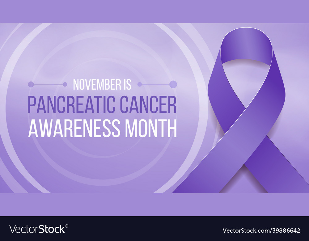 Pancreatic Cancer Awareness Month Concept Vector Image