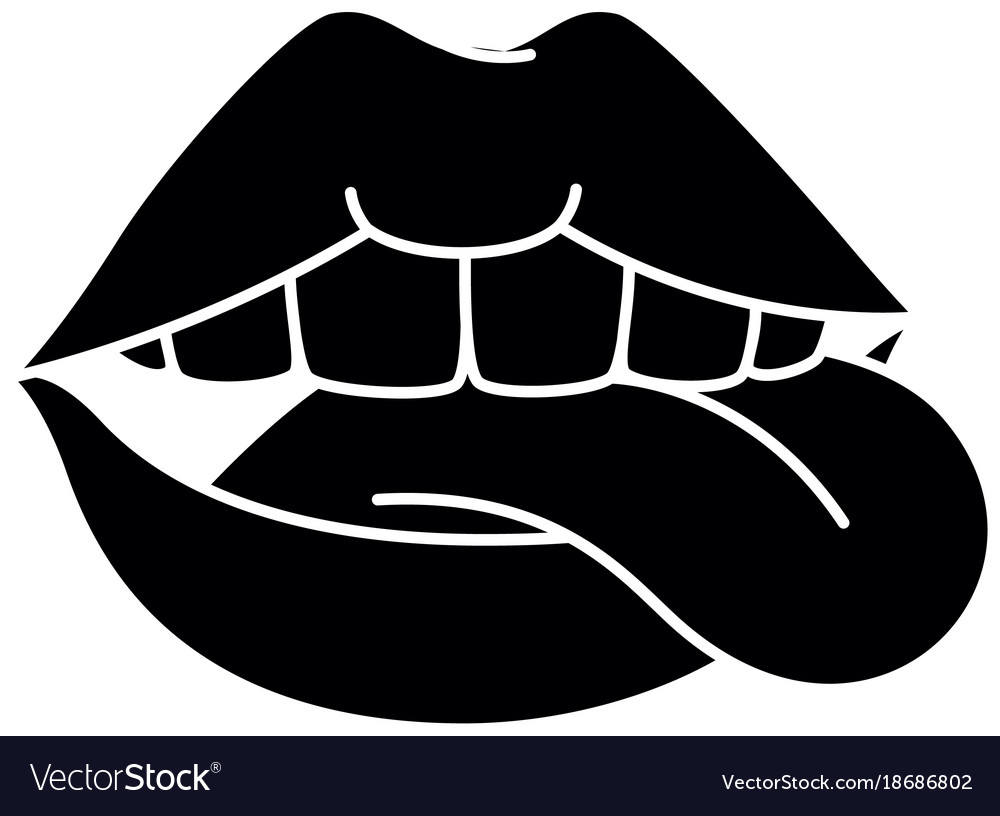 Pop Art Lips With Tongue Out Royalty Free Vector Image