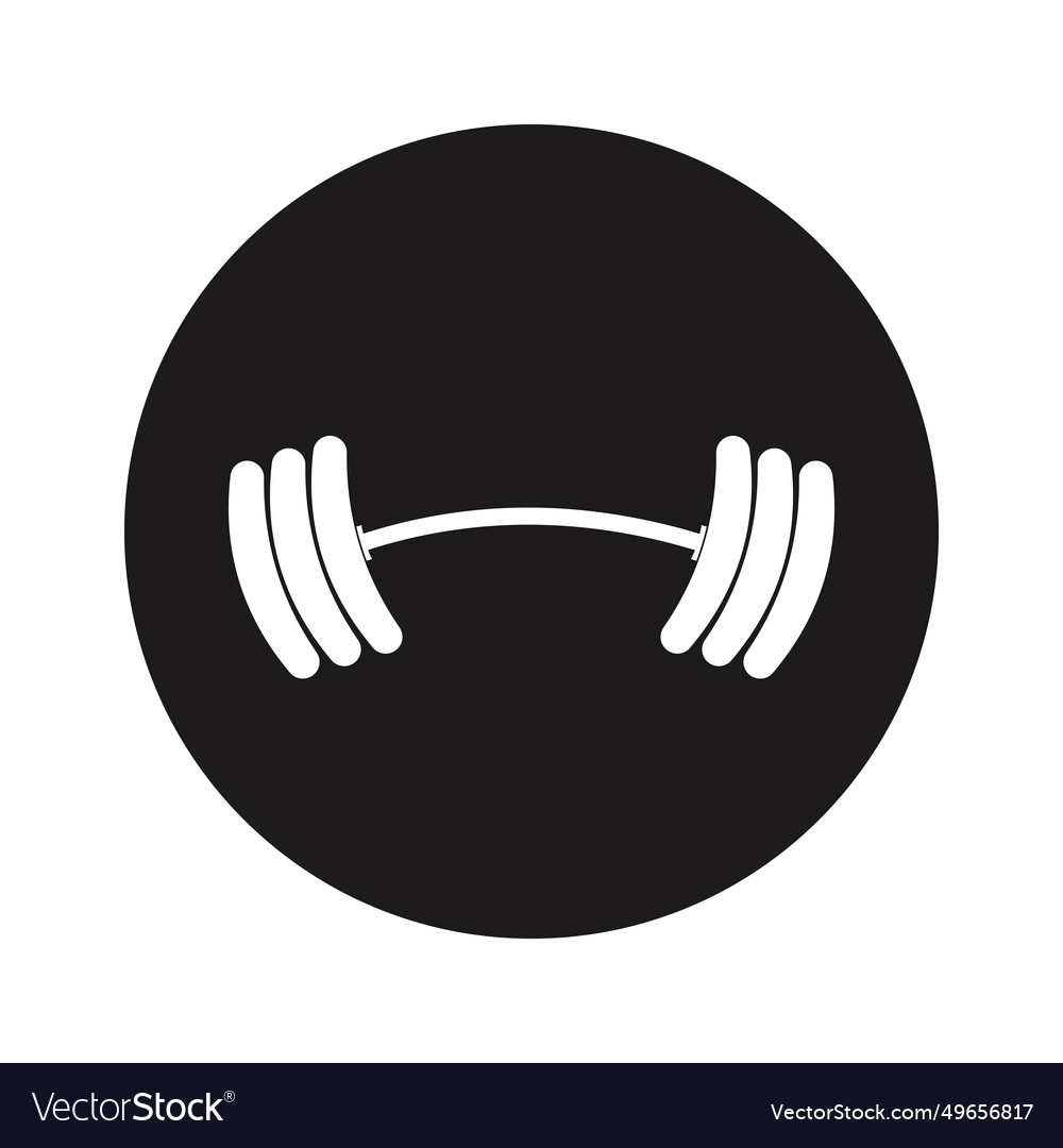 Barbell Icon Royalty Free Vector Image Vectorstock