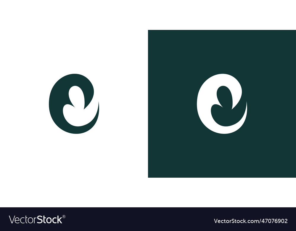 Modern And Unique Letter Ce Initials Logo Design Vector Image