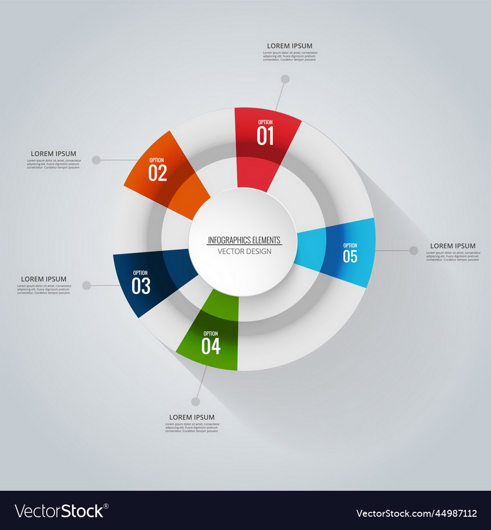 Infographic Template With Options Royalty Free Vector Image