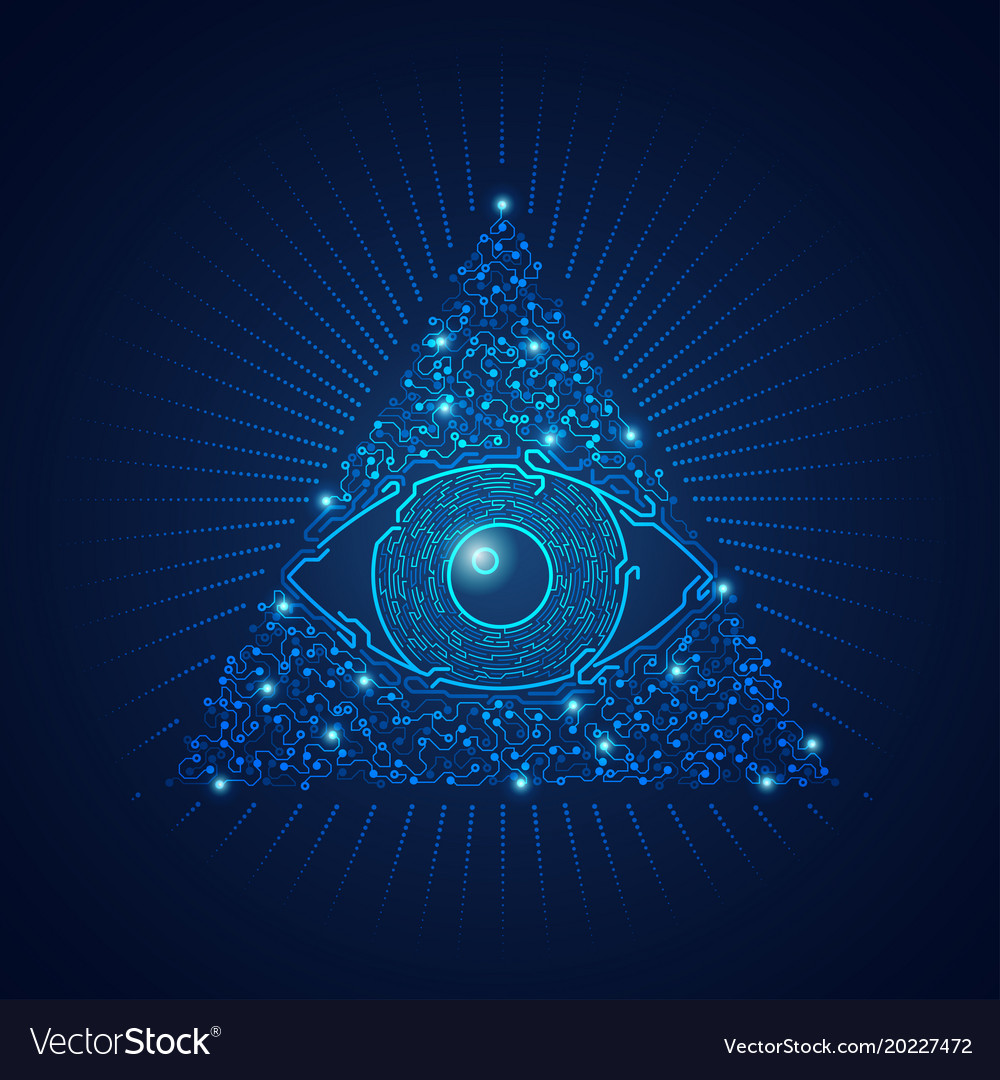 Triangel Eye Royalty Free Vector Image VectorStock