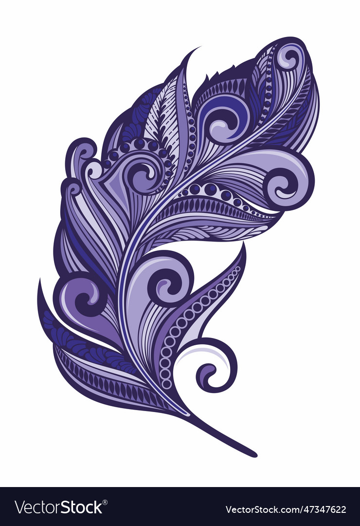 Feather Royalty Free Vector Image VectorStock