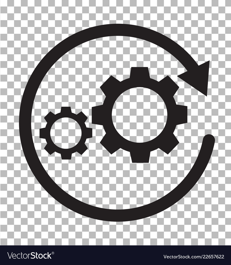 Workflow Icon On Transparent Workflow Process Vector Image