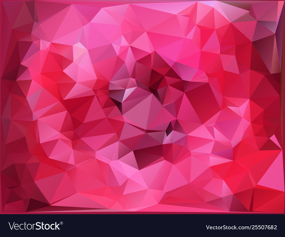 Pink Polygonal Which Consist Triangles Royalty Free Vector