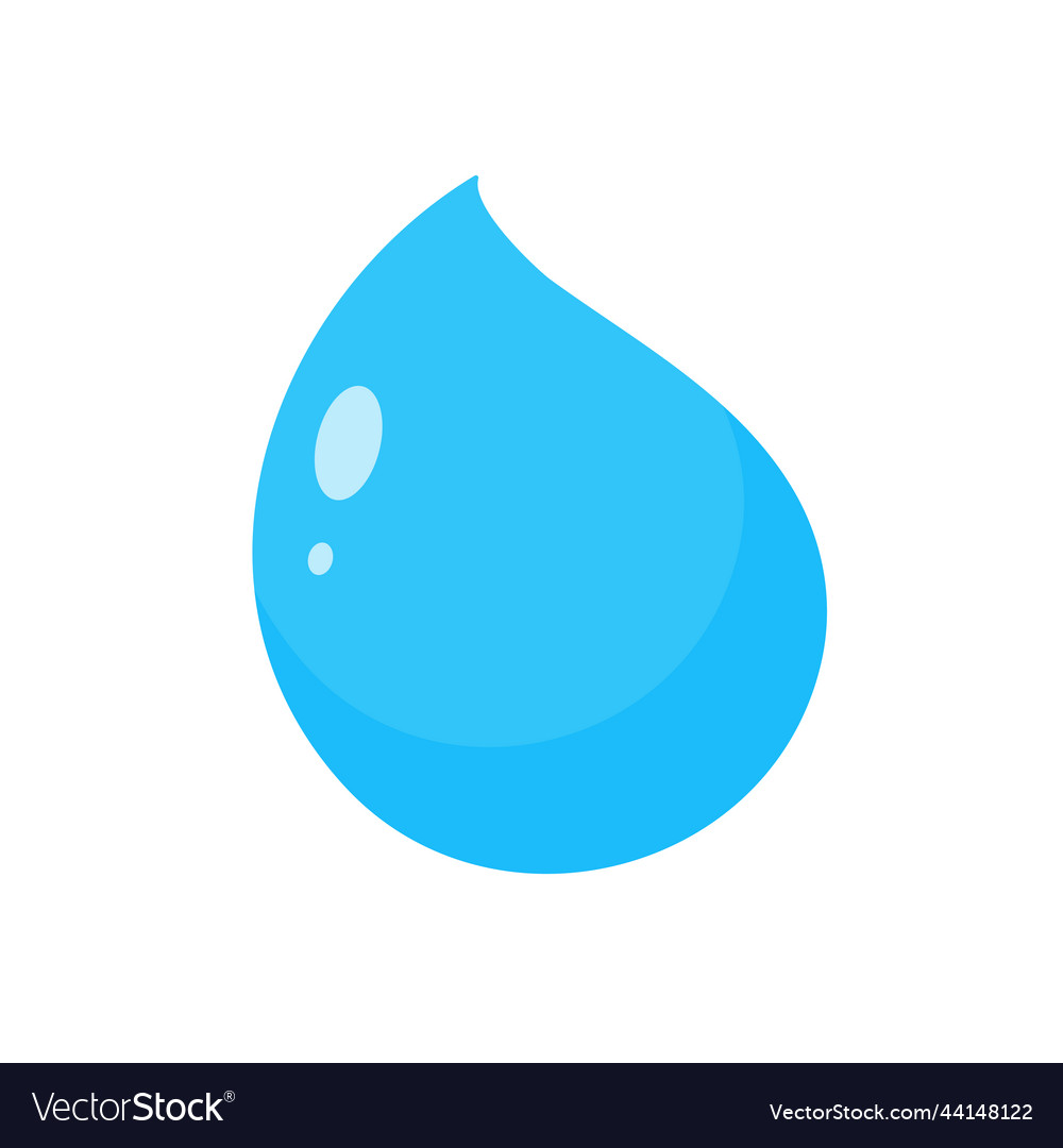 Clean Water Droplets Conservation Concept Vector Image