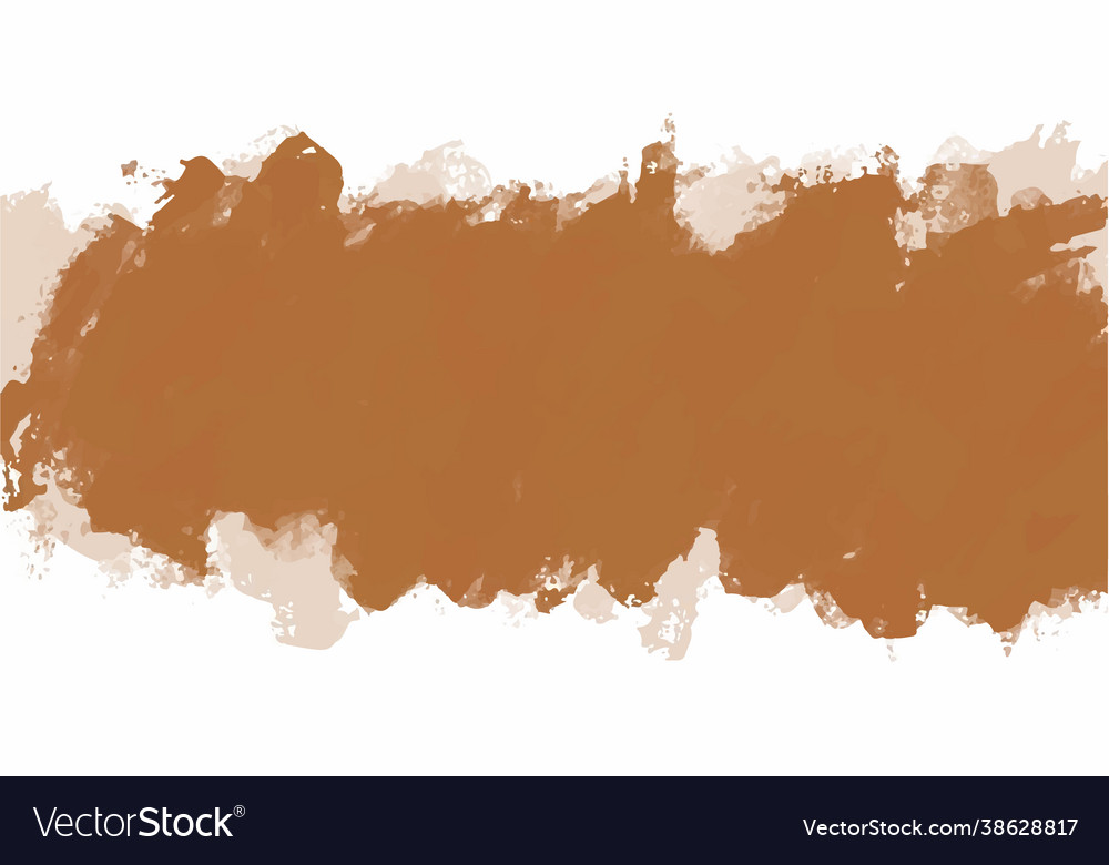 Brown Watercolor Background For Textures Vector Image