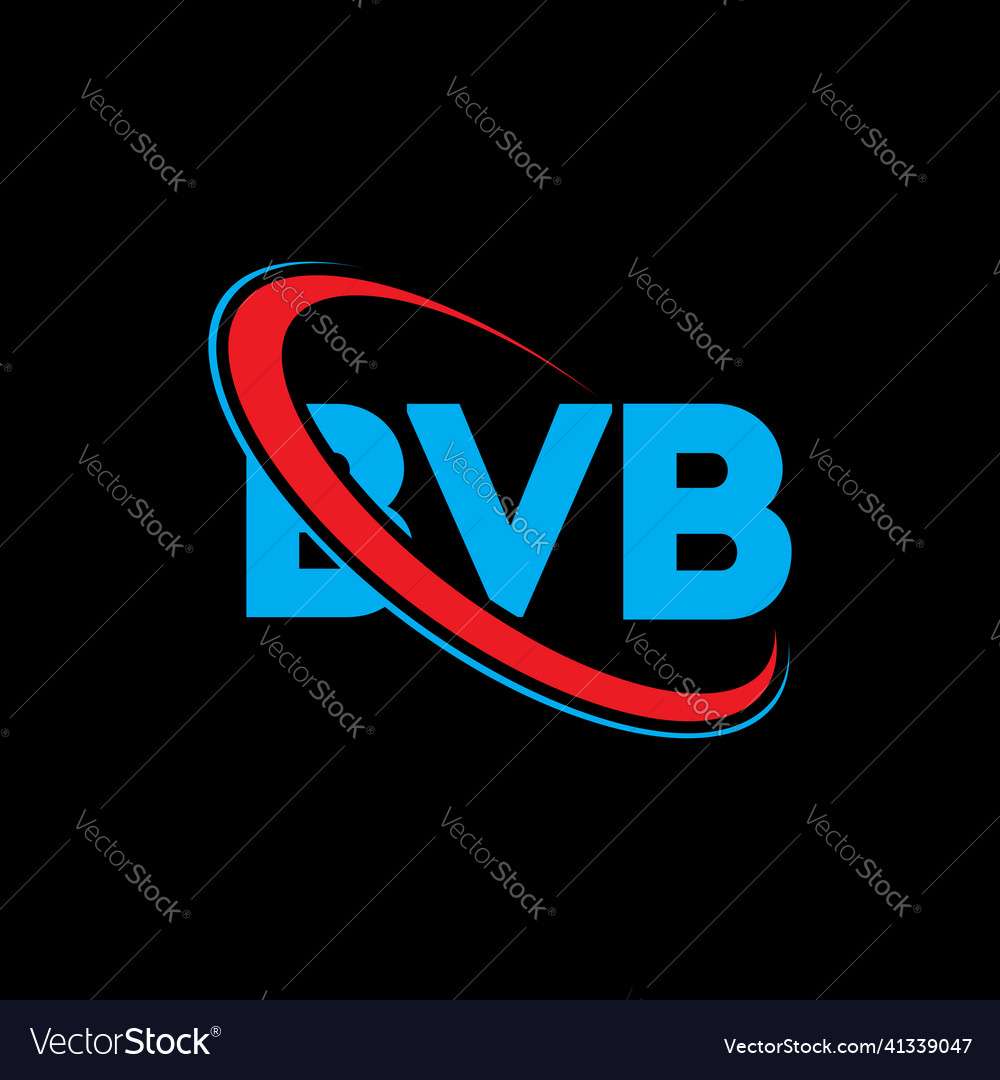 Bvb Logo Letter Design Royalty Free Vector Image