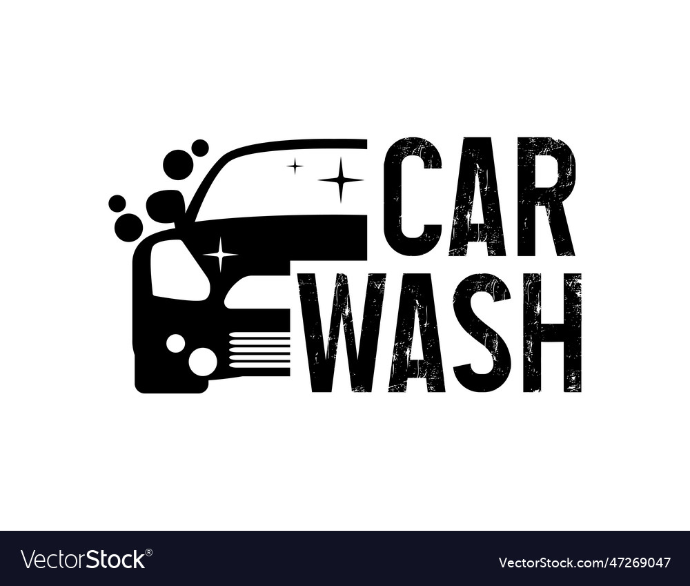 Car Wash Logo Design Royalty Free Vector Image