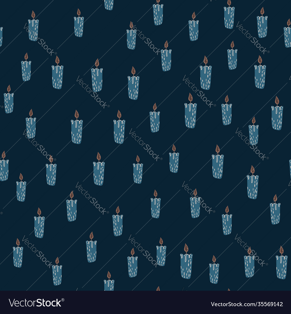 Aromatherapy Seamless Pattern In Hand Drawn Style Vector Image