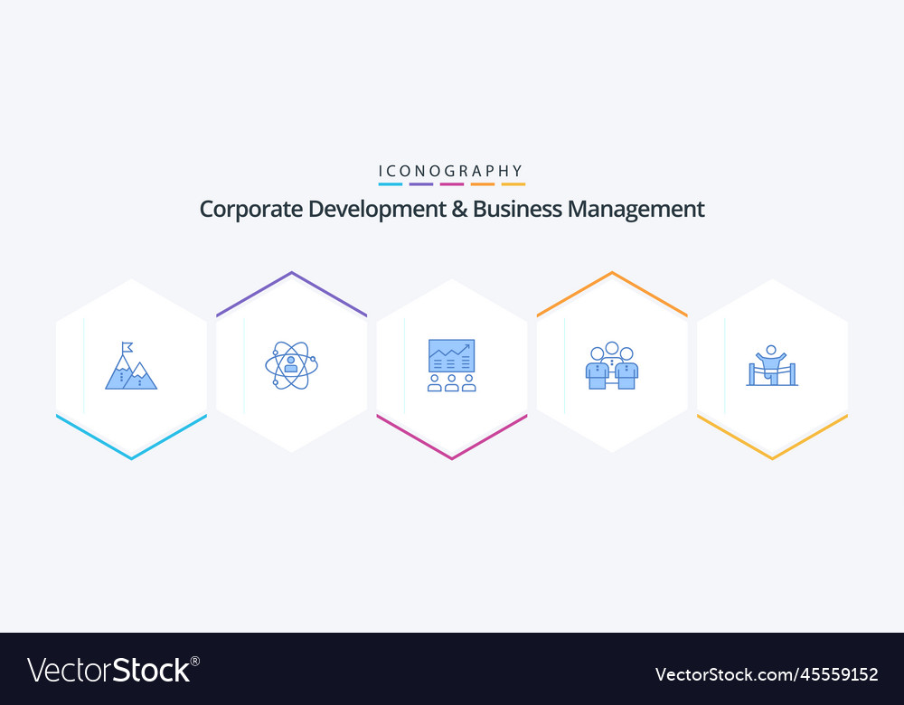 Corporate Development And Business Management Vector Image