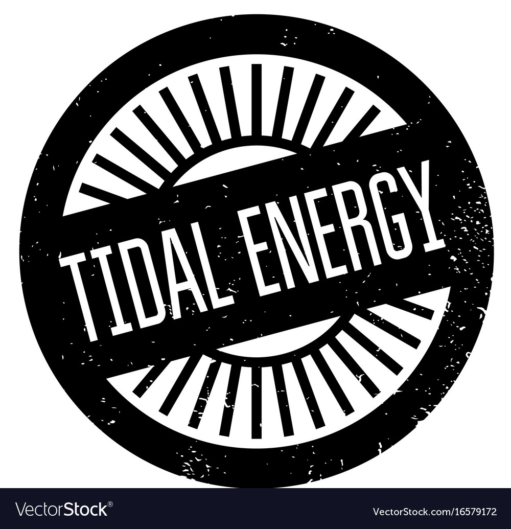 Tidal Energy Rubber Stamp Royalty Free Vector Image