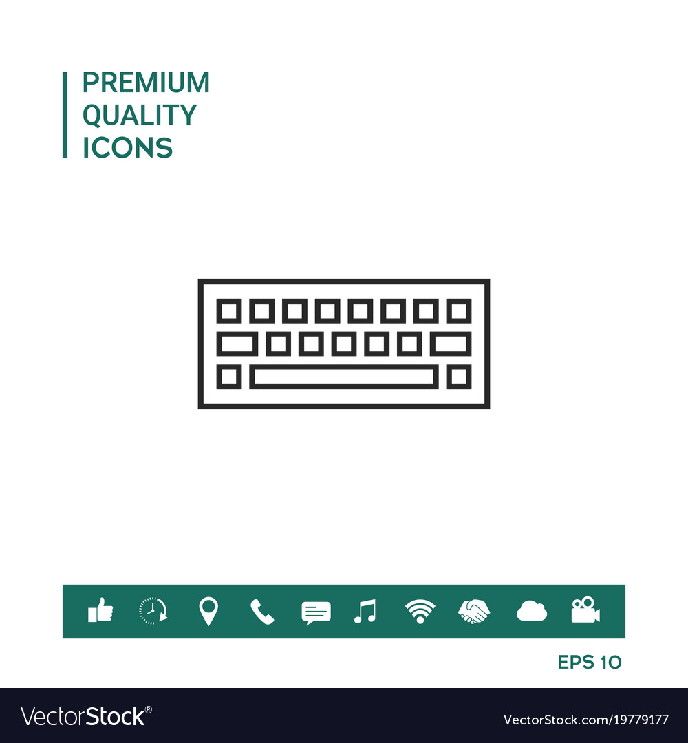 Keyboard Symbol Icon Royalty Free Vector Image