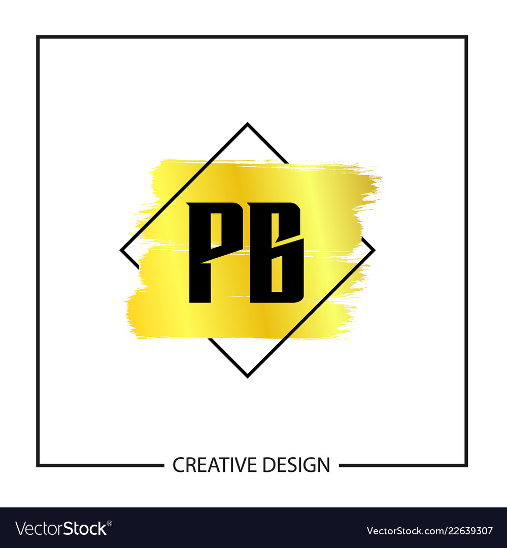 Initial Letter Pg Logo Template Design Royalty Free Vector