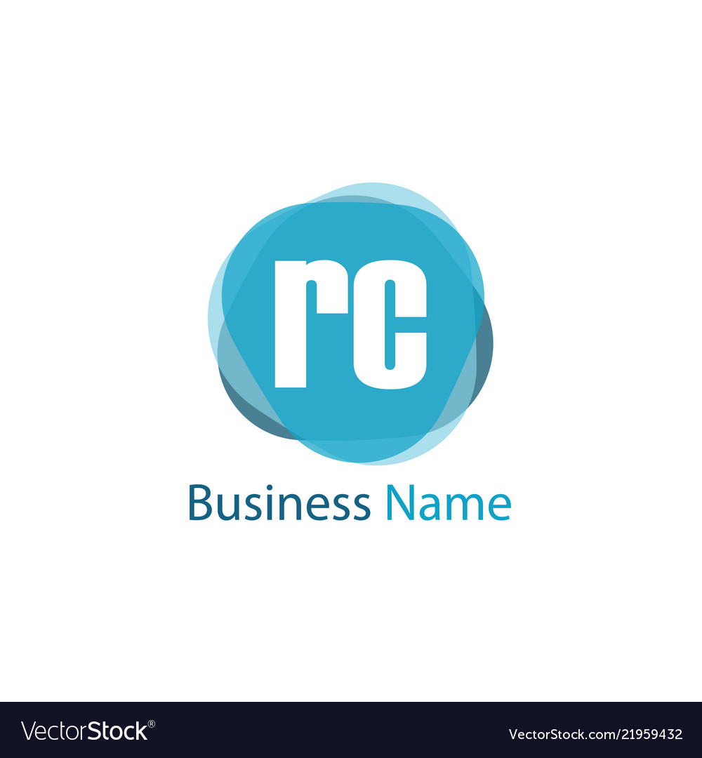 Initial Letter Rc Logo Template Design Royalty Free Vector