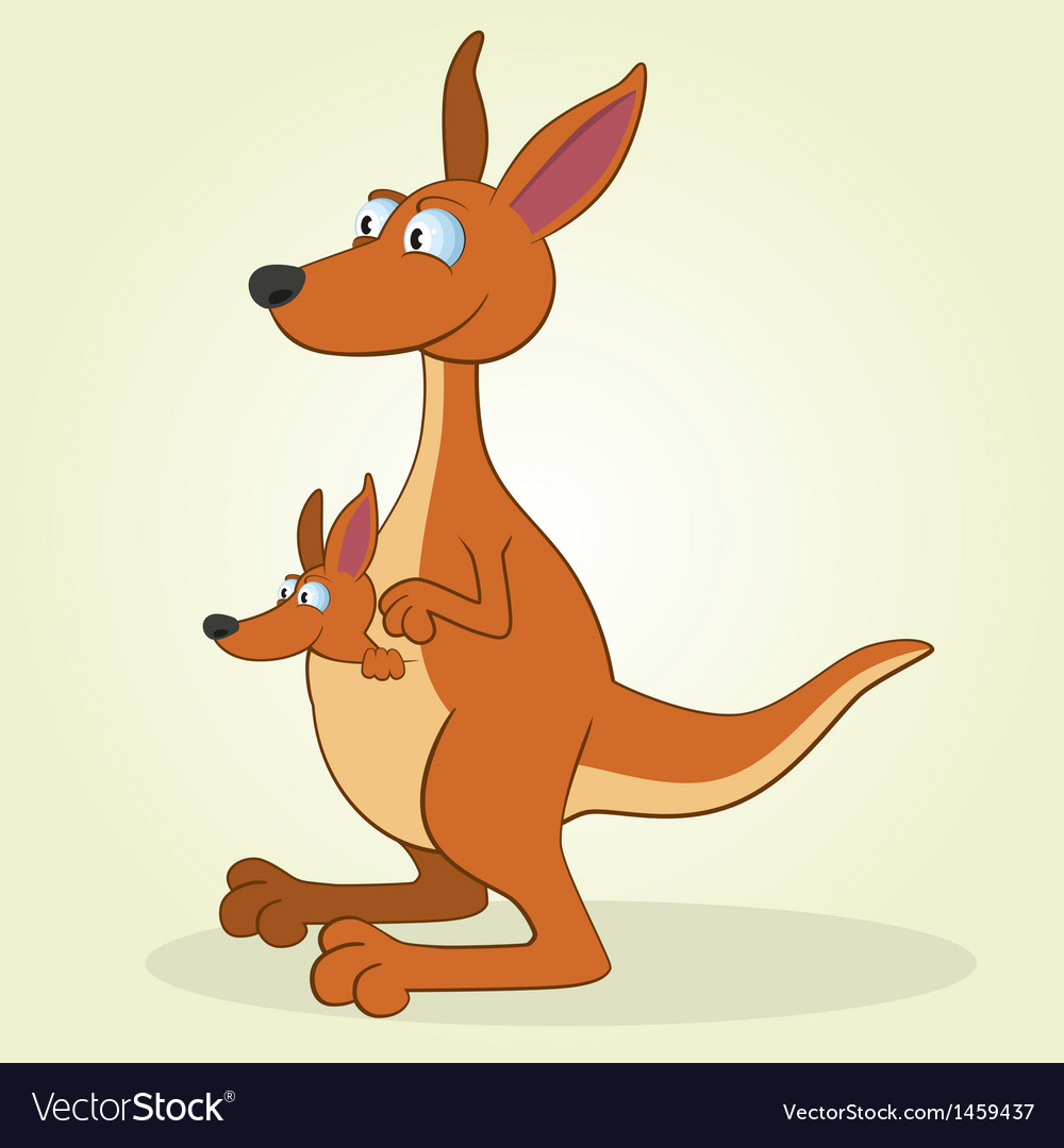 Cartoon kangaroo