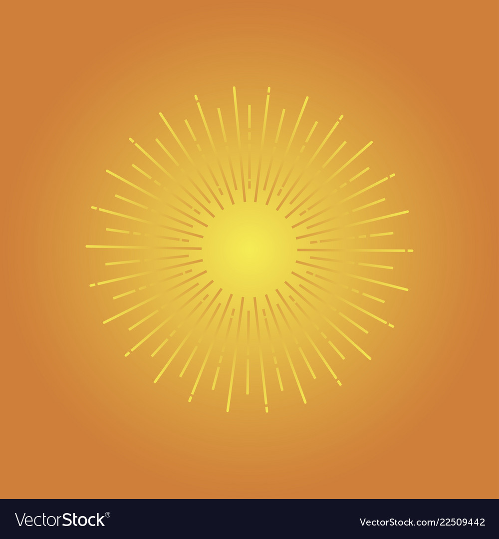 Sun Rays Orange Background Spiral Royalty Free Vector Image